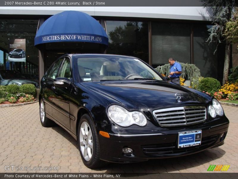 Black / Stone 2007 Mercedes-Benz C 280 4Matic Luxury