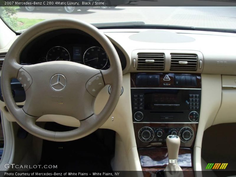 Black / Stone 2007 Mercedes-Benz C 280 4Matic Luxury