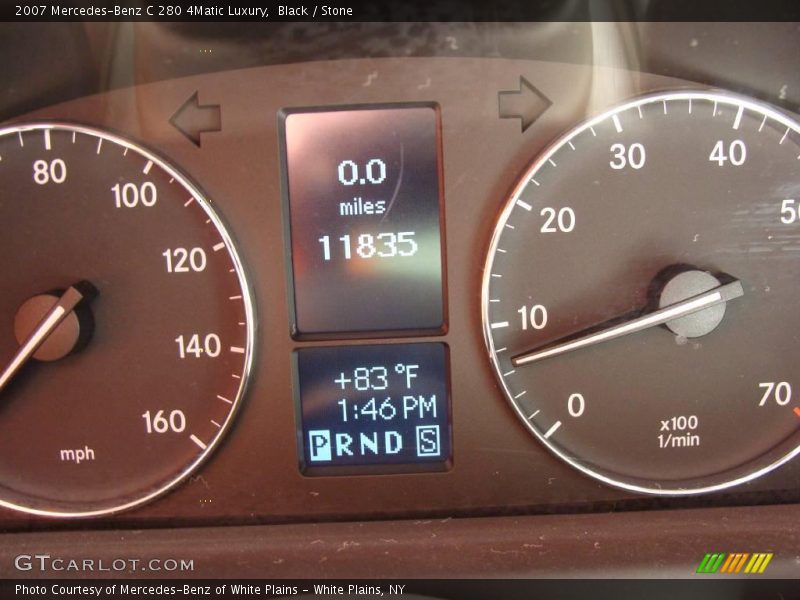 Black / Stone 2007 Mercedes-Benz C 280 4Matic Luxury