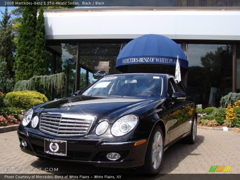 Black / Black 2008 Mercedes-Benz E 350 4Matic Sedan