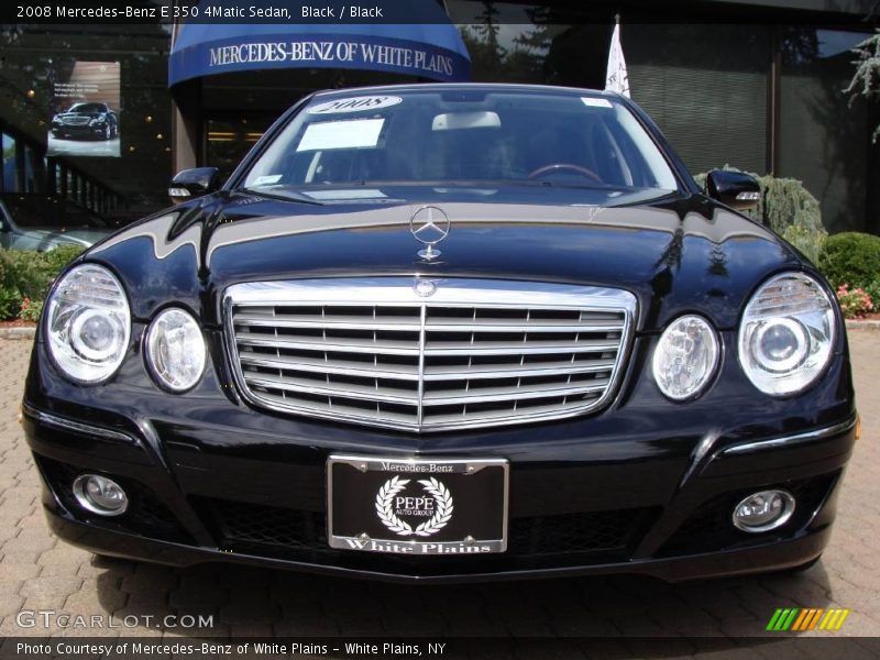 Black / Black 2008 Mercedes-Benz E 350 4Matic Sedan