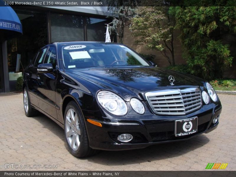 Black / Black 2008 Mercedes-Benz E 350 4Matic Sedan