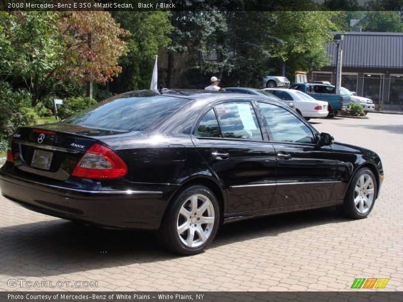Black / Black 2008 Mercedes-Benz E 350 4Matic Sedan