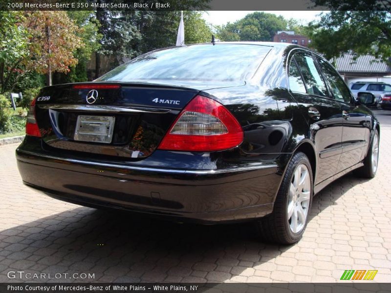 Black / Black 2008 Mercedes-Benz E 350 4Matic Sedan
