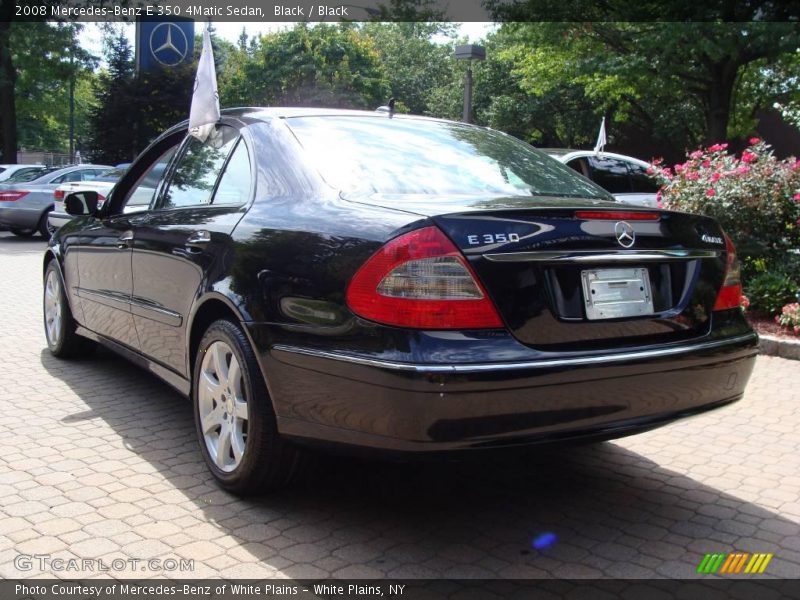 Black / Black 2008 Mercedes-Benz E 350 4Matic Sedan