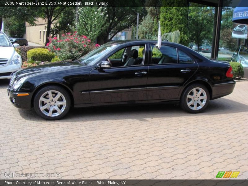 Black / Black 2008 Mercedes-Benz E 350 4Matic Sedan