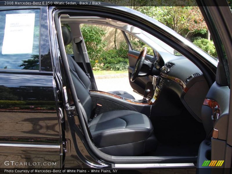 Black / Black 2008 Mercedes-Benz E 350 4Matic Sedan