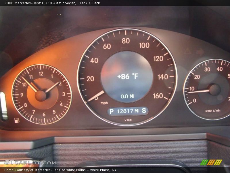 Black / Black 2008 Mercedes-Benz E 350 4Matic Sedan