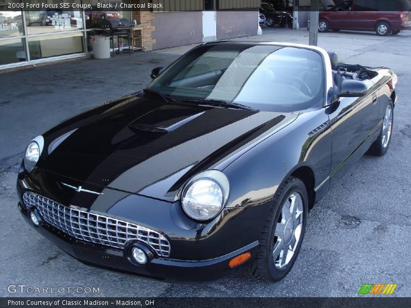Black / Charcoal Black 2008 Ford Focus SES Coupe