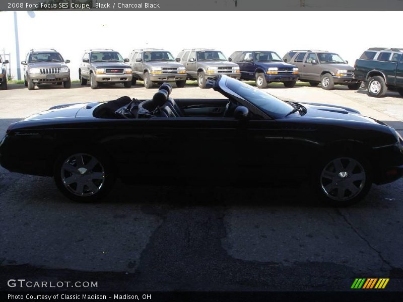 Black / Charcoal Black 2008 Ford Focus SES Coupe