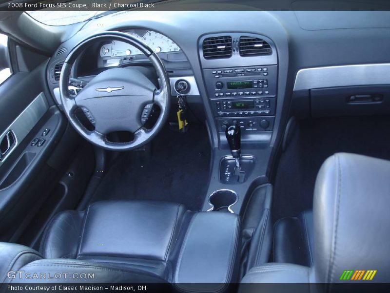 Black / Charcoal Black 2008 Ford Focus SES Coupe