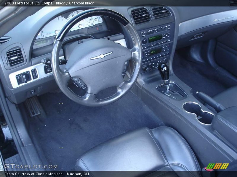 Black / Charcoal Black 2008 Ford Focus SES Coupe