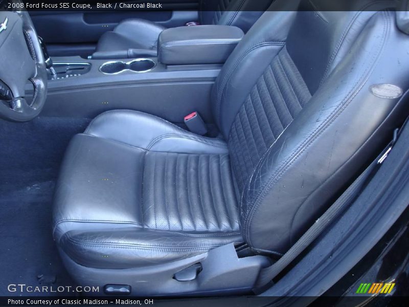 Black / Charcoal Black 2008 Ford Focus SES Coupe