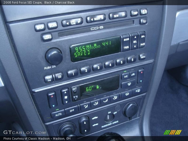 Black / Charcoal Black 2008 Ford Focus SES Coupe