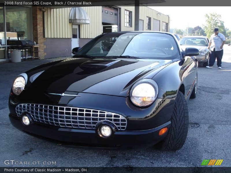 Black / Charcoal Black 2008 Ford Focus SES Coupe