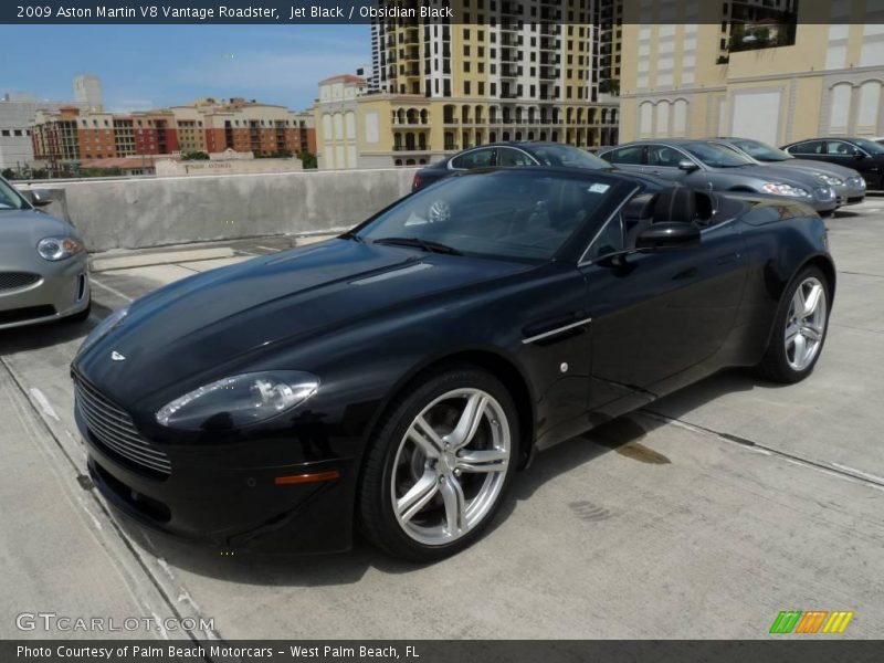 Jet Black / Obsidian Black 2009 Aston Martin V8 Vantage Roadster
