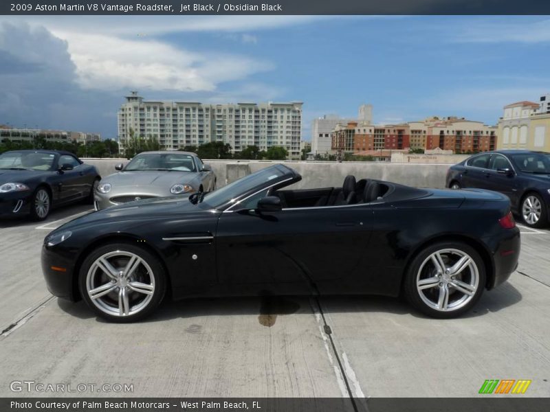 Jet Black / Obsidian Black 2009 Aston Martin V8 Vantage Roadster