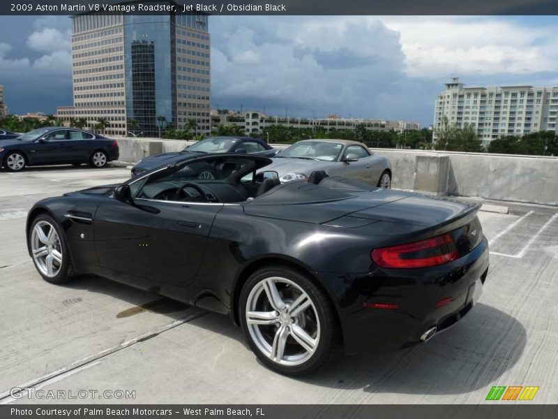Jet Black / Obsidian Black 2009 Aston Martin V8 Vantage Roadster