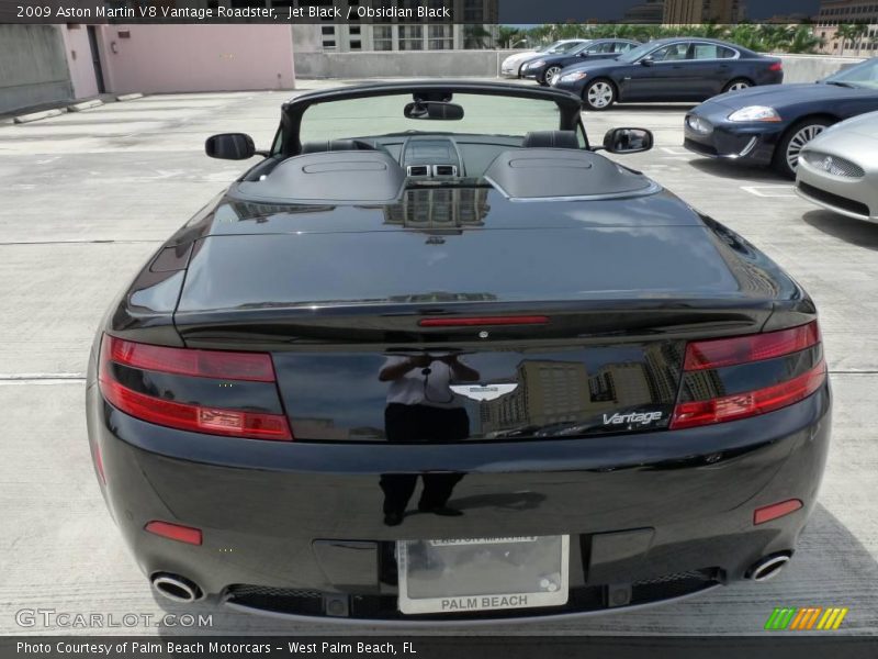 Jet Black / Obsidian Black 2009 Aston Martin V8 Vantage Roadster