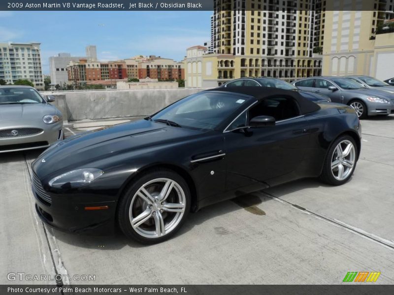 Jet Black / Obsidian Black 2009 Aston Martin V8 Vantage Roadster