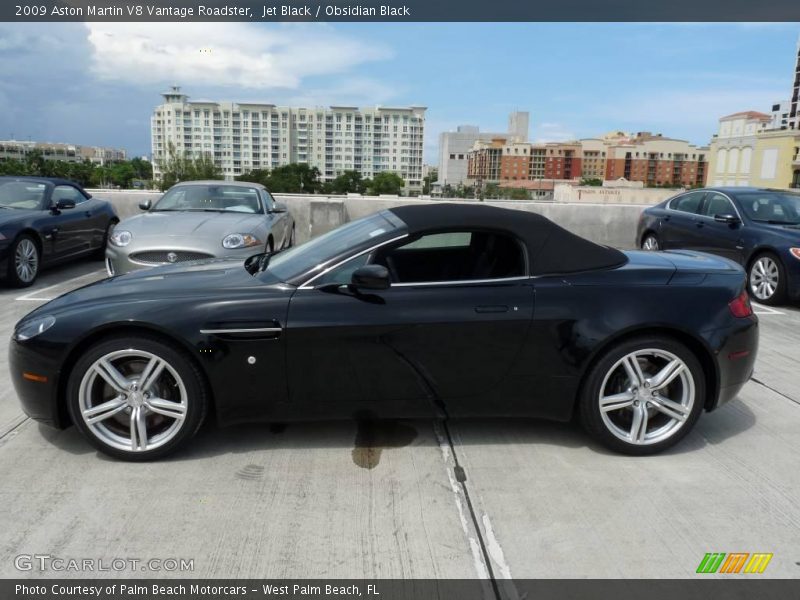 Jet Black / Obsidian Black 2009 Aston Martin V8 Vantage Roadster