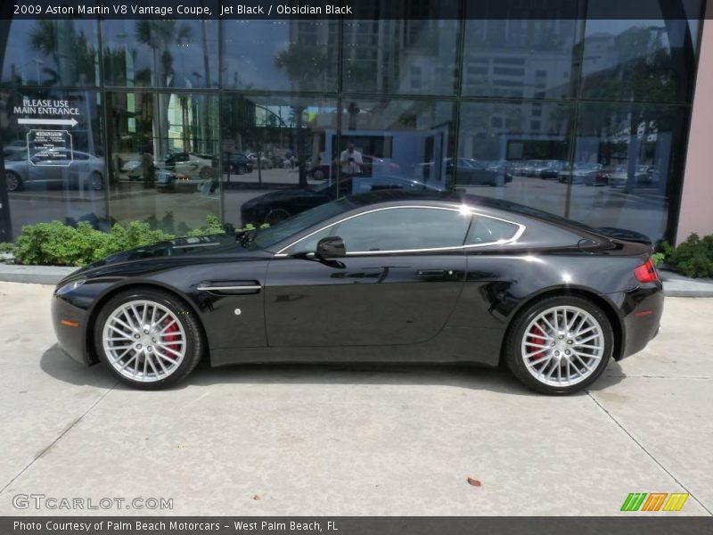 Jet Black / Obsidian Black 2009 Aston Martin V8 Vantage Coupe