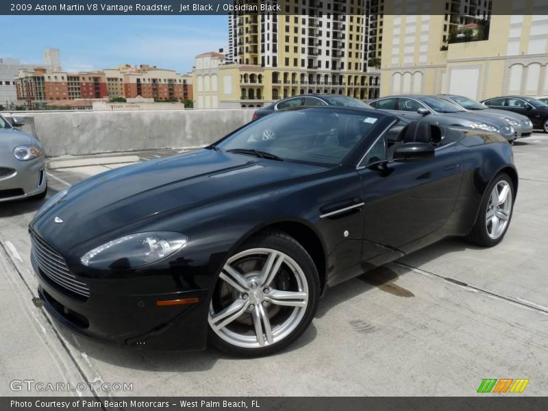 Jet Black / Obsidian Black 2009 Aston Martin V8 Vantage Roadster