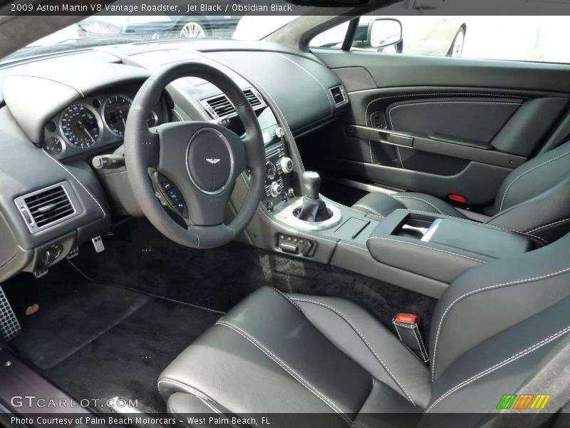 Jet Black / Obsidian Black 2009 Aston Martin V8 Vantage Roadster
