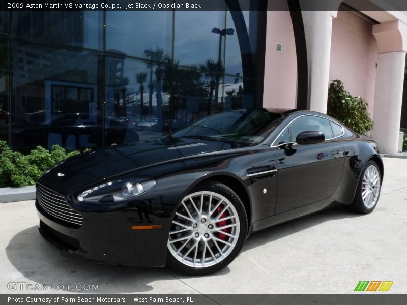 Jet Black / Obsidian Black 2009 Aston Martin V8 Vantage Coupe