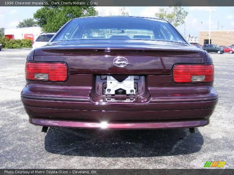 Dark Cherry Metallic / Gray 1996 Chevrolet Impala SS