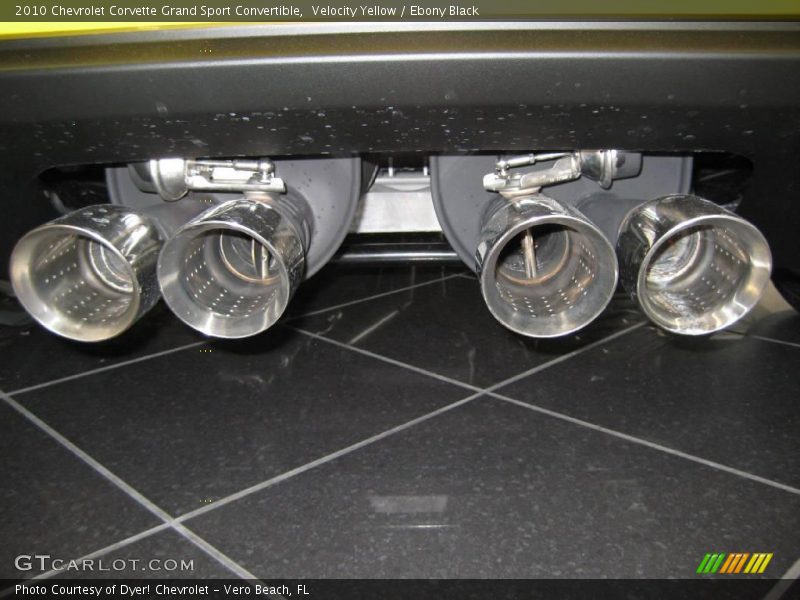 Velocity Yellow / Ebony Black 2010 Chevrolet Corvette Grand Sport Convertible