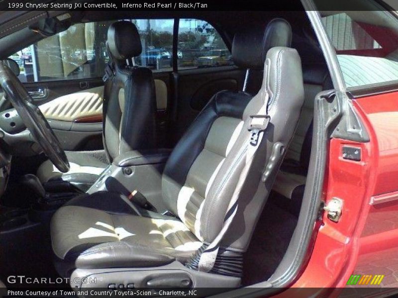 Inferno Red Pearl / Black/Tan 1999 Chrysler Sebring JXi Convertible