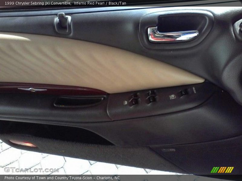 Inferno Red Pearl / Black/Tan 1999 Chrysler Sebring JXi Convertible