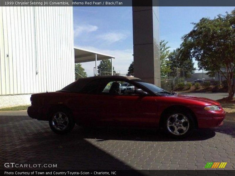 Inferno Red Pearl / Black/Tan 1999 Chrysler Sebring JXi Convertible
