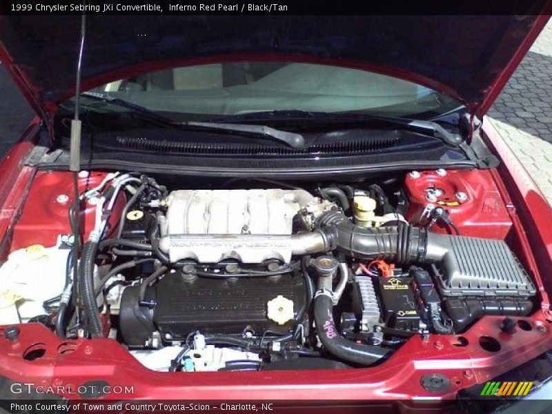 Inferno Red Pearl / Black/Tan 1999 Chrysler Sebring JXi Convertible
