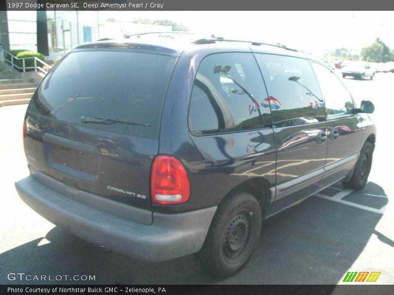 Deep Amethyst Pearl / Gray 1997 Dodge Caravan SE