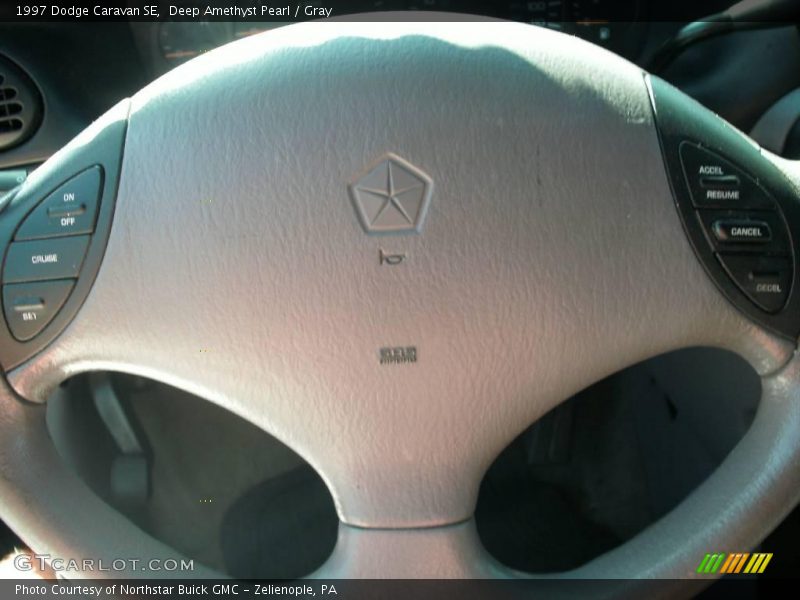 Deep Amethyst Pearl / Gray 1997 Dodge Caravan SE