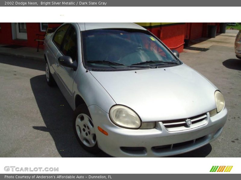 Bright Silver Metallic / Dark Slate Gray 2002 Dodge Neon