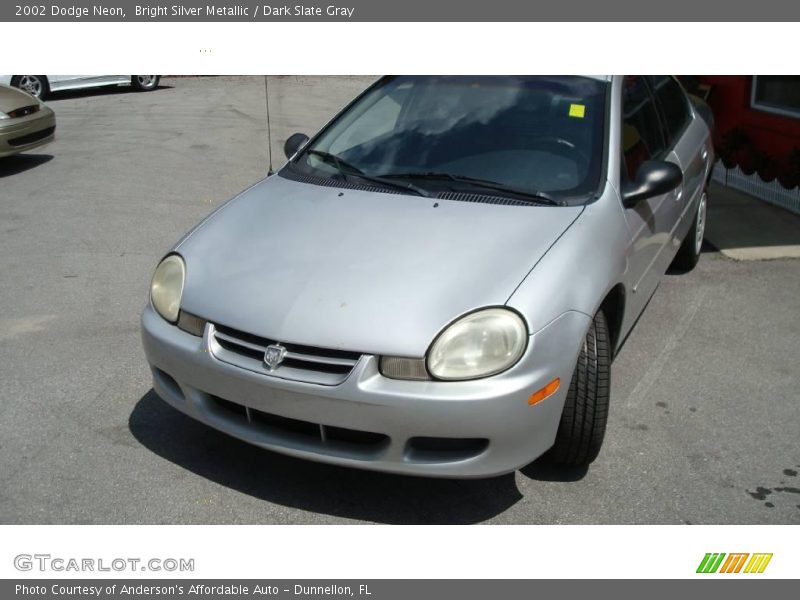 Bright Silver Metallic / Dark Slate Gray 2002 Dodge Neon