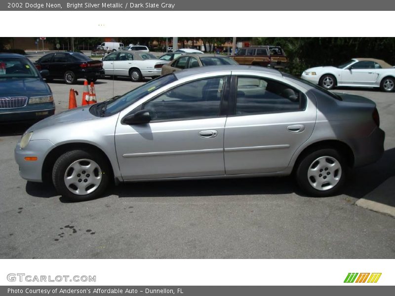 Bright Silver Metallic / Dark Slate Gray 2002 Dodge Neon
