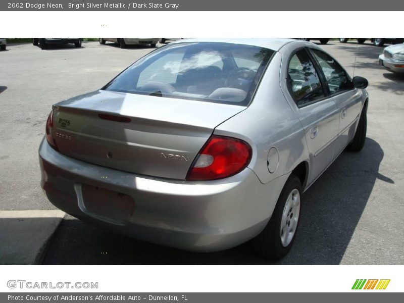 Bright Silver Metallic / Dark Slate Gray 2002 Dodge Neon