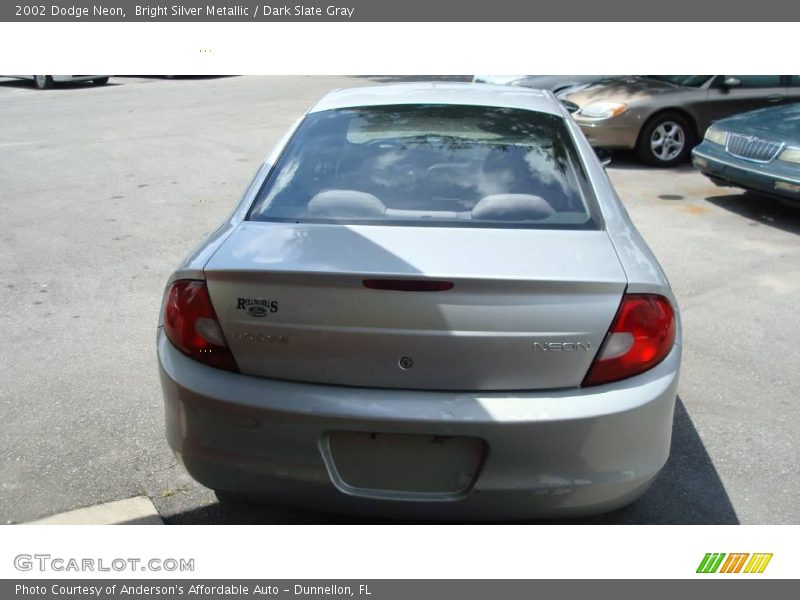 Bright Silver Metallic / Dark Slate Gray 2002 Dodge Neon