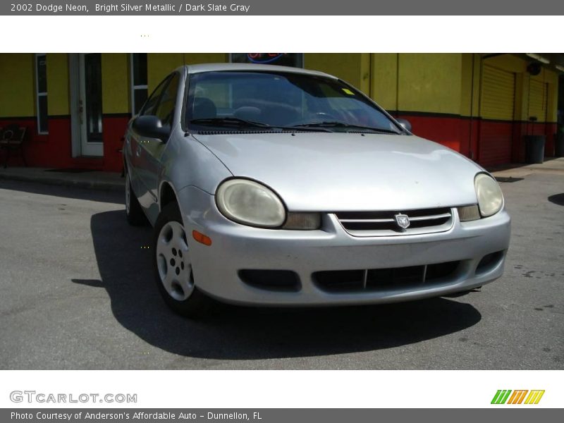 Bright Silver Metallic / Dark Slate Gray 2002 Dodge Neon