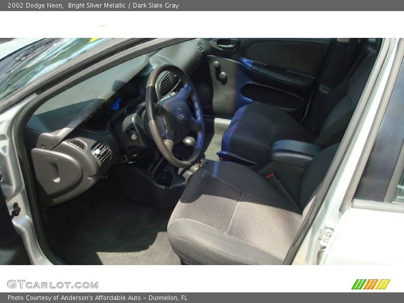 Bright Silver Metallic / Dark Slate Gray 2002 Dodge Neon