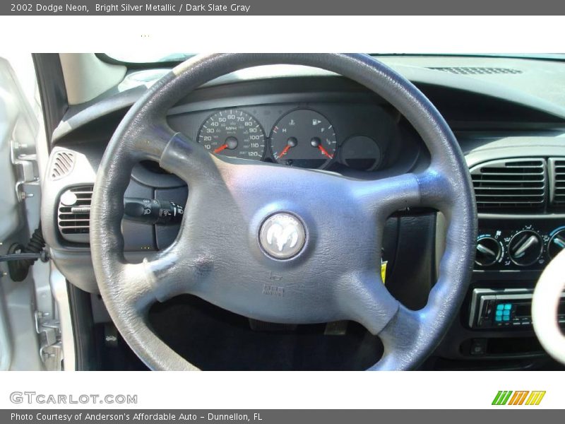 Bright Silver Metallic / Dark Slate Gray 2002 Dodge Neon