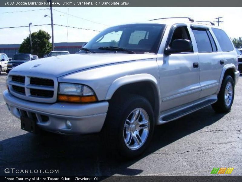 Bright Silver Metallic / Dark Slate Gray 2003 Dodge Durango R/T 4x4
