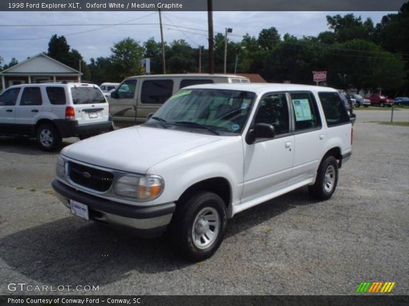 Oxford White / Medium Graphite 1998 Ford Explorer XLT