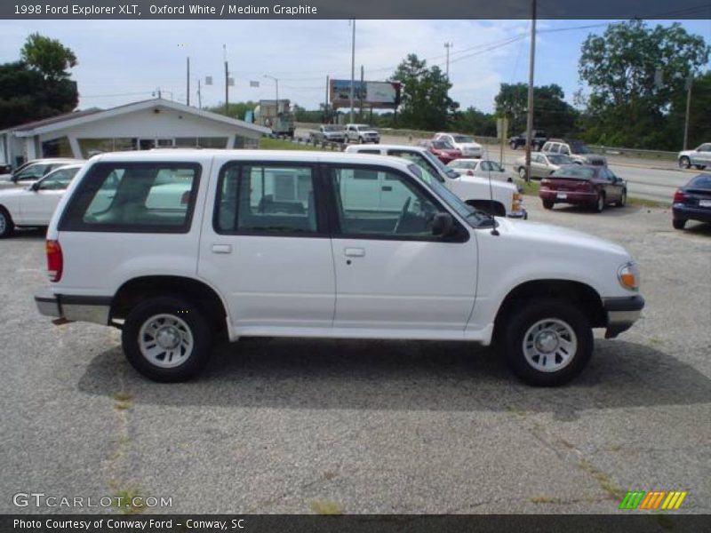 Oxford White / Medium Graphite 1998 Ford Explorer XLT