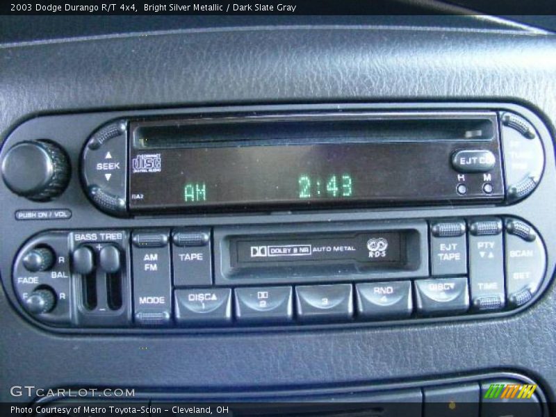 Bright Silver Metallic / Dark Slate Gray 2003 Dodge Durango R/T 4x4