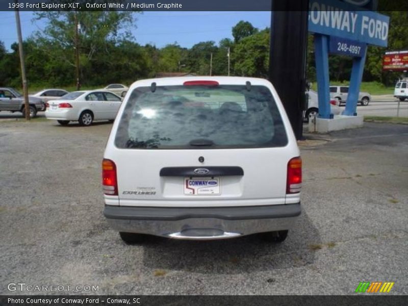 Oxford White / Medium Graphite 1998 Ford Explorer XLT